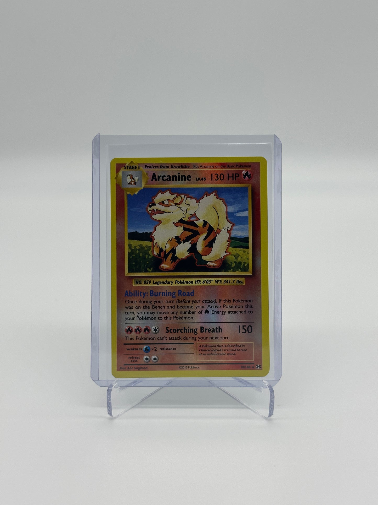 Pokemon Evolutions Arcanine 18 - Lightly Played