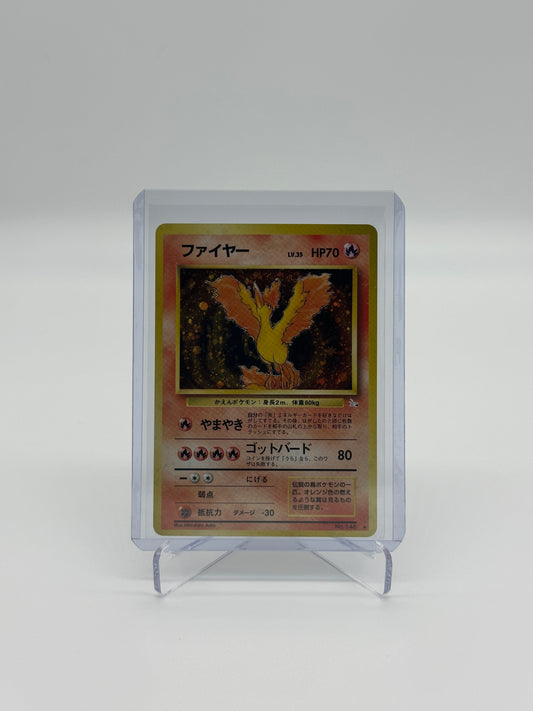 Pokemon Japanese Fossil Moltres 146 - Moderately Played