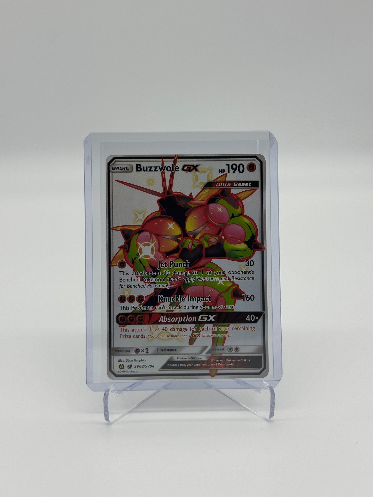 Pokemon Hidden Fates Buzzwole GX 68