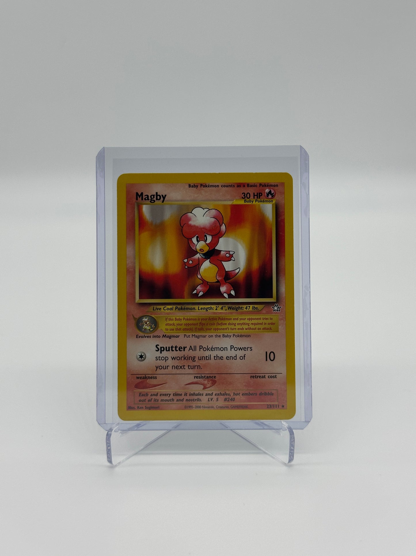 Pokemon Neo Genesis Magby 23 - Moderately Played