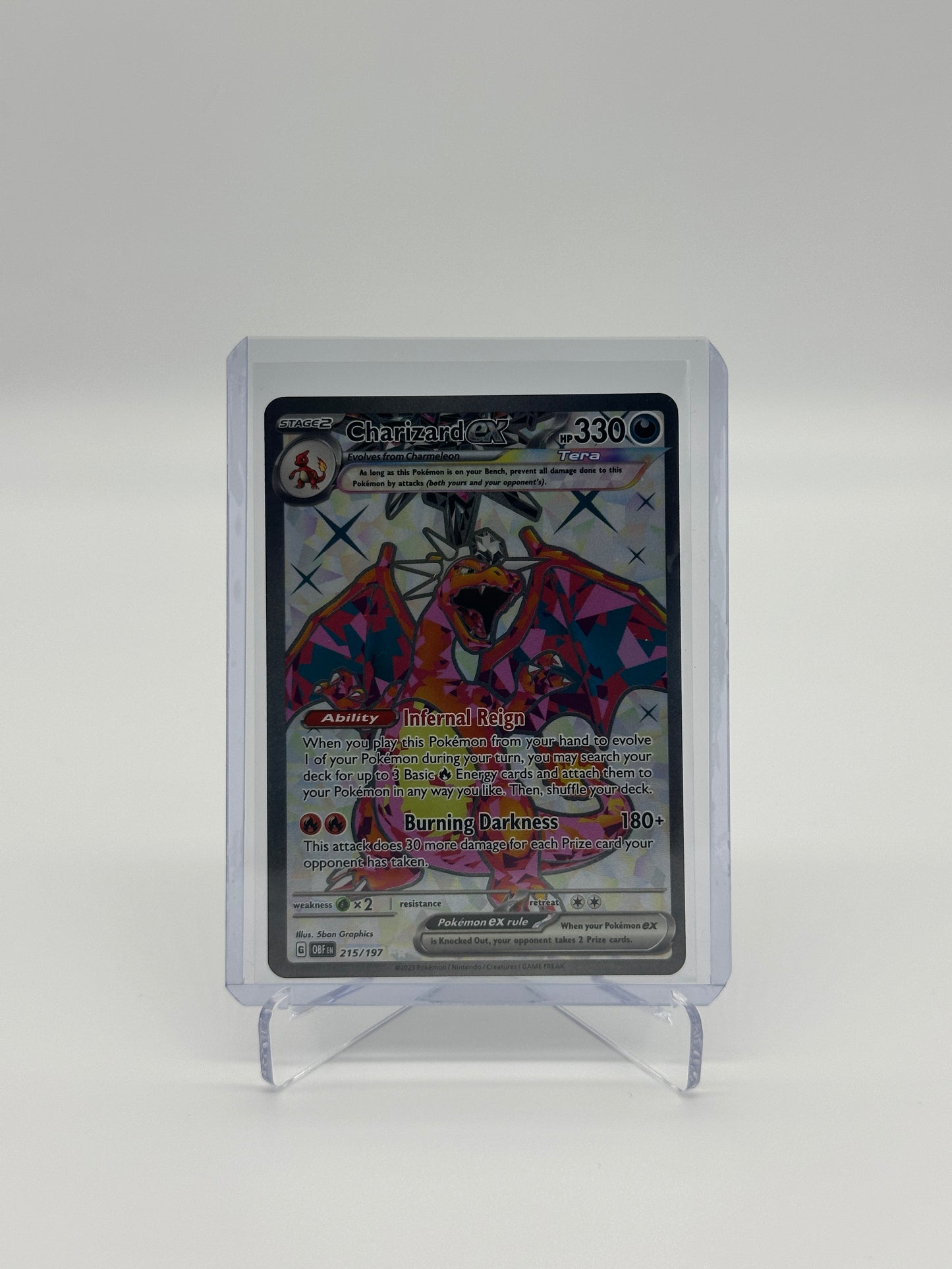 Pokemon Obsidian Flames Charizard ex 215