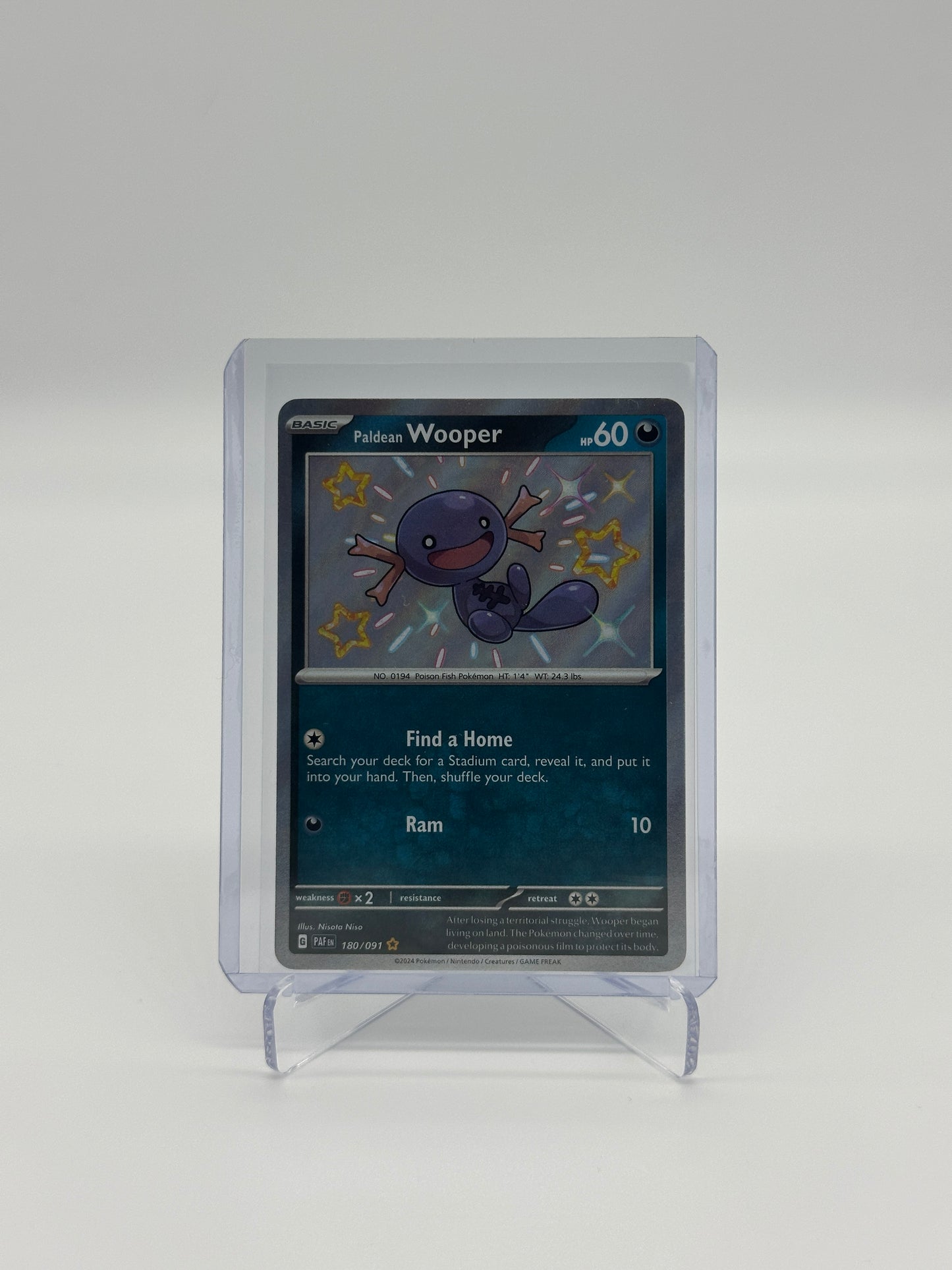 Pokemon Paldean Fates Paldean Wooper 180