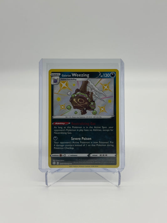 Pokemon Shining Fates Galarian Weezing 77