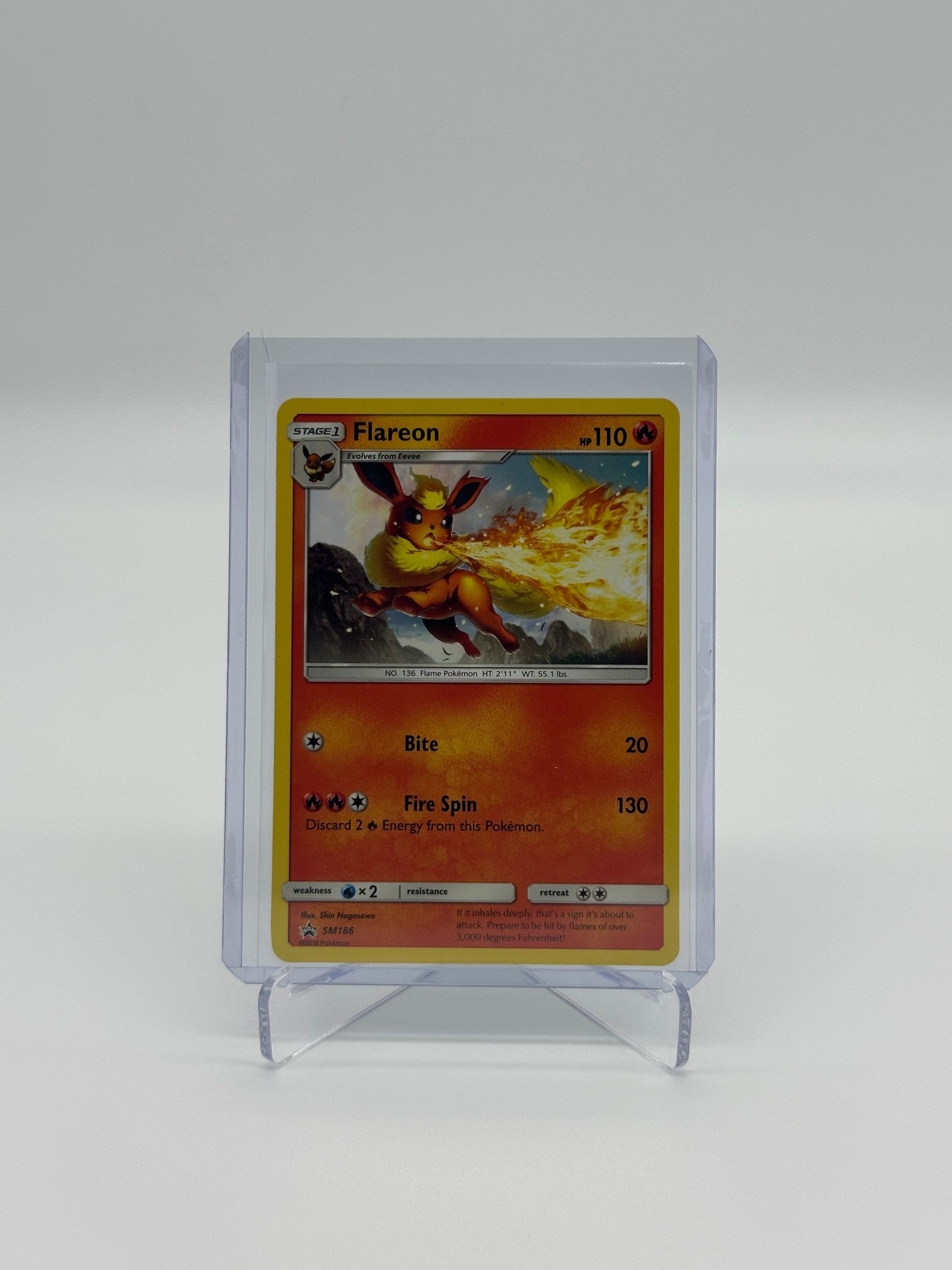 Pokemon Sun & Moon Promo Flareon 186