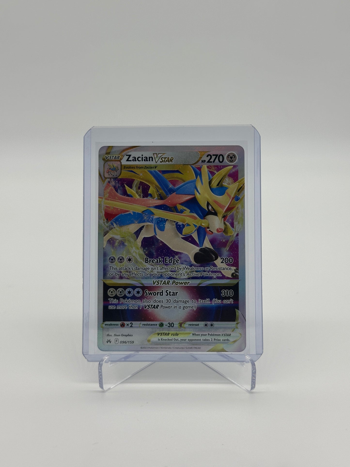 Pokemon Crown Zenith Zacian VSTAR 96