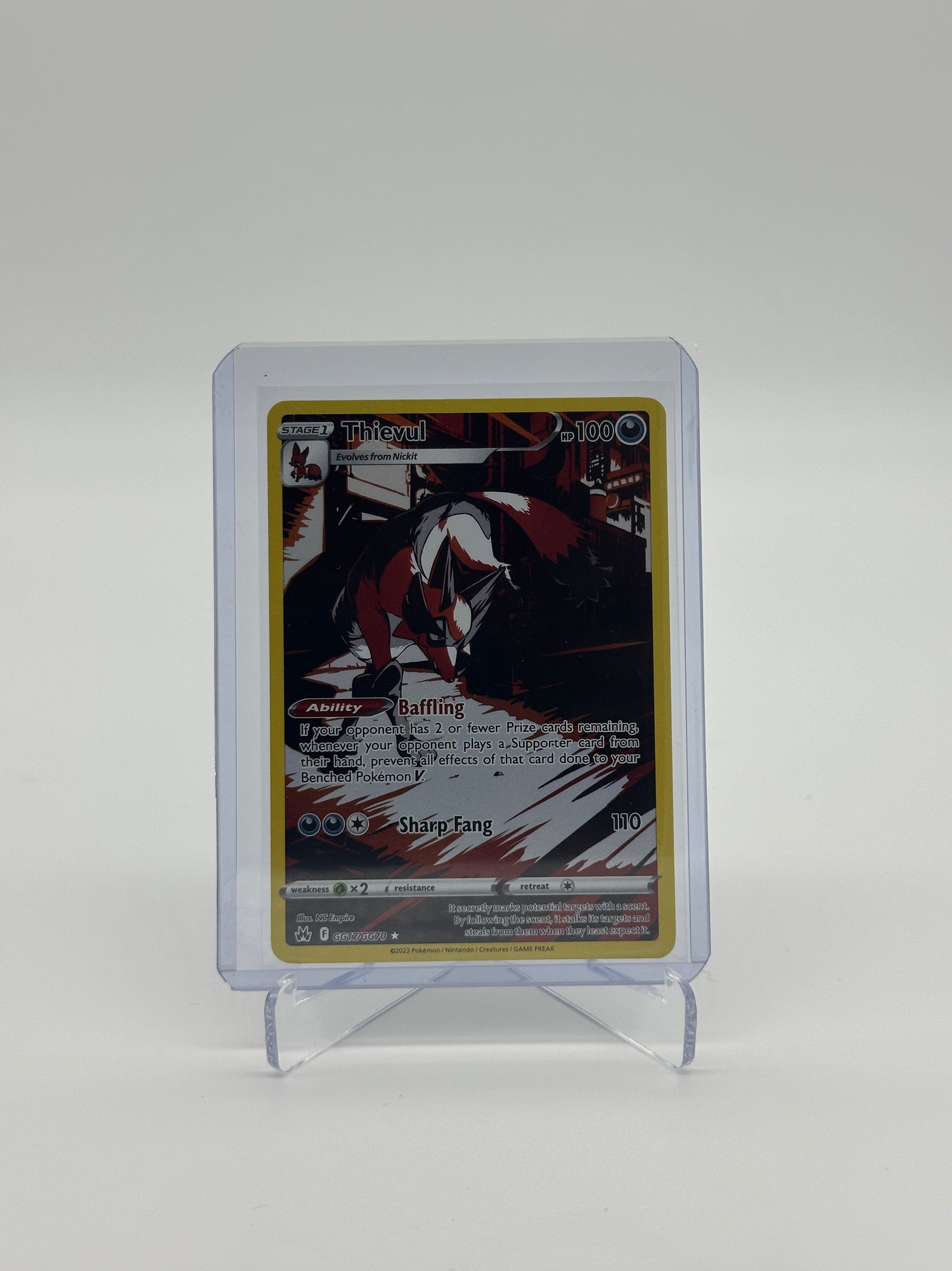 Pokemon Crown Zenith Thievul GG17