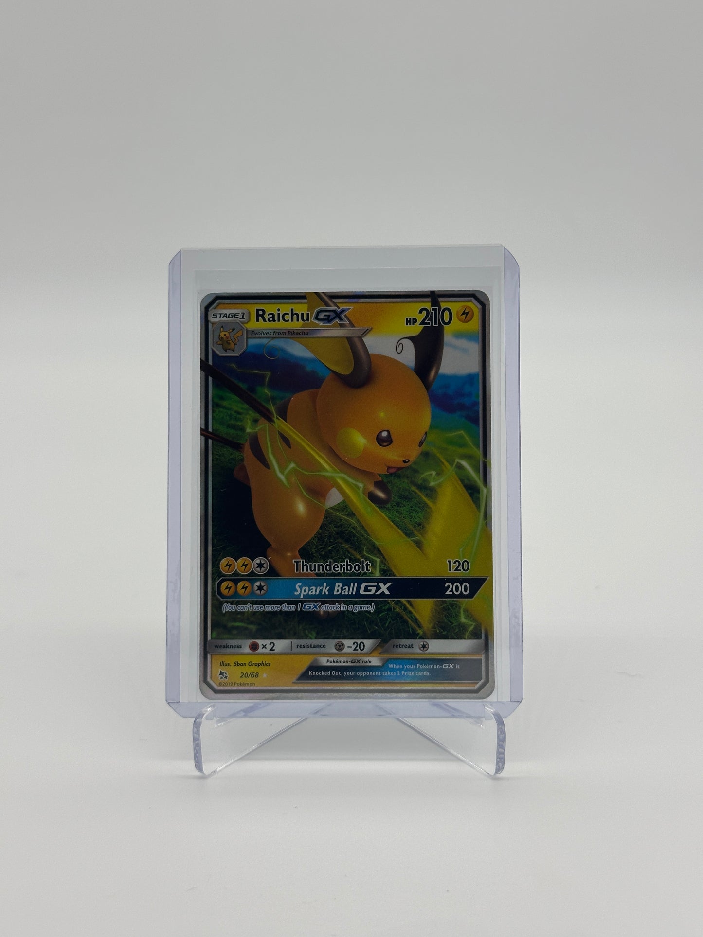 Pokemon Hidden Fates Raichu GX 20