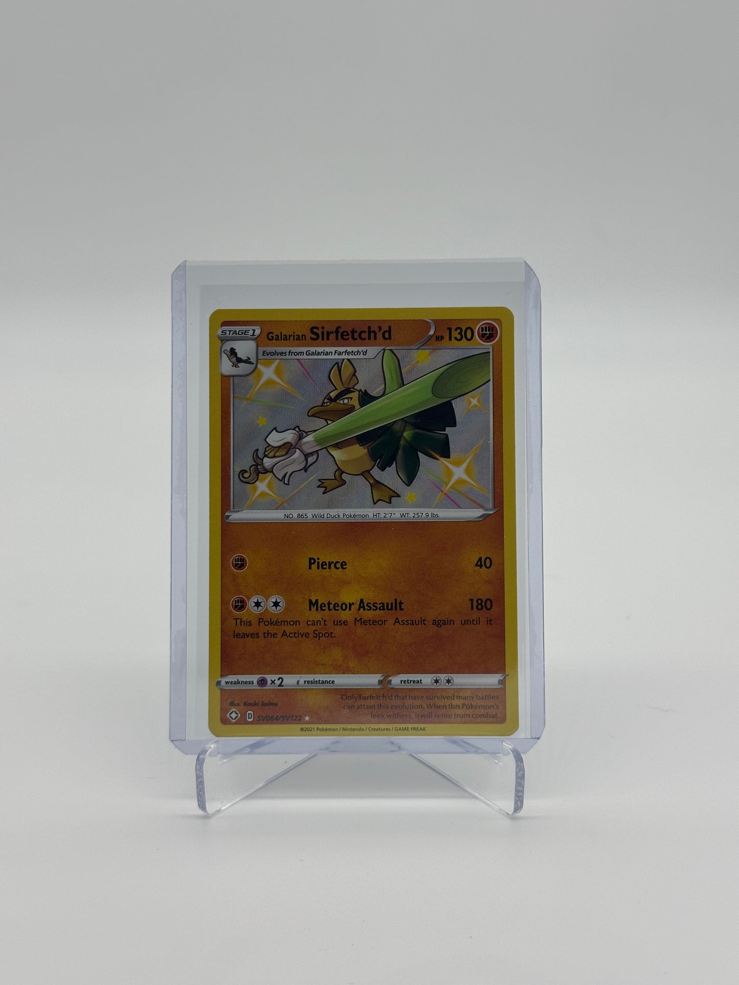 Pokemon Shining Fates Galarian Sirfetchd 64