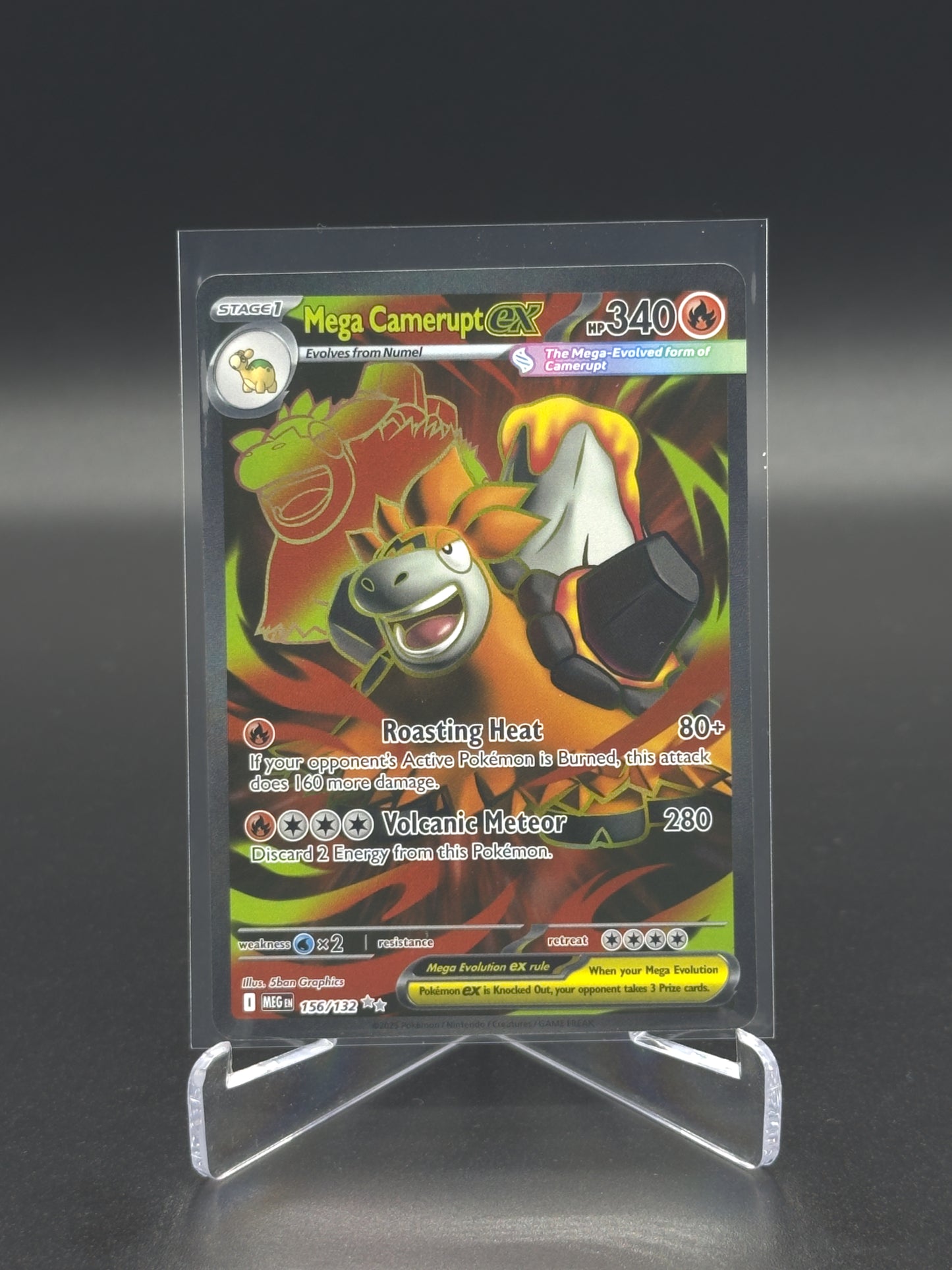 Pokemon Mega Evolution Mega Camerupt ex 156