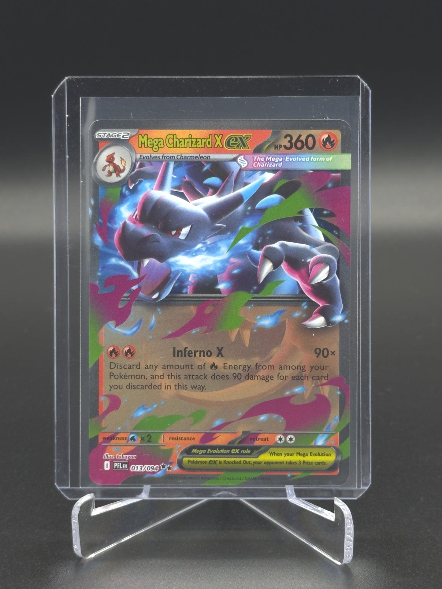 Pokemon Phantasmal Flames Mega Charizard X ex 13