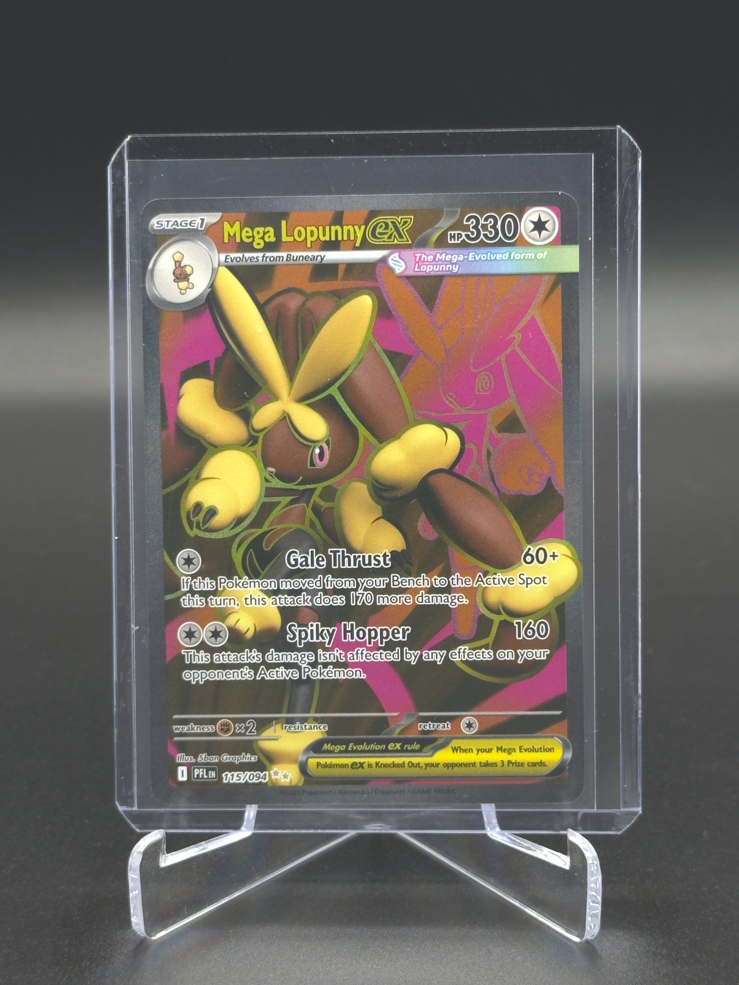 Pokemon Phantasmal Flames Mega Lopunny ex 115