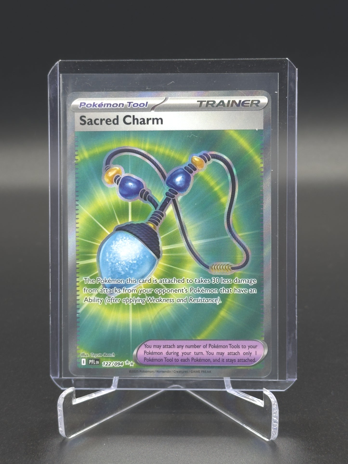 Pokemon Phantasmal Flames Sacred Charm 122