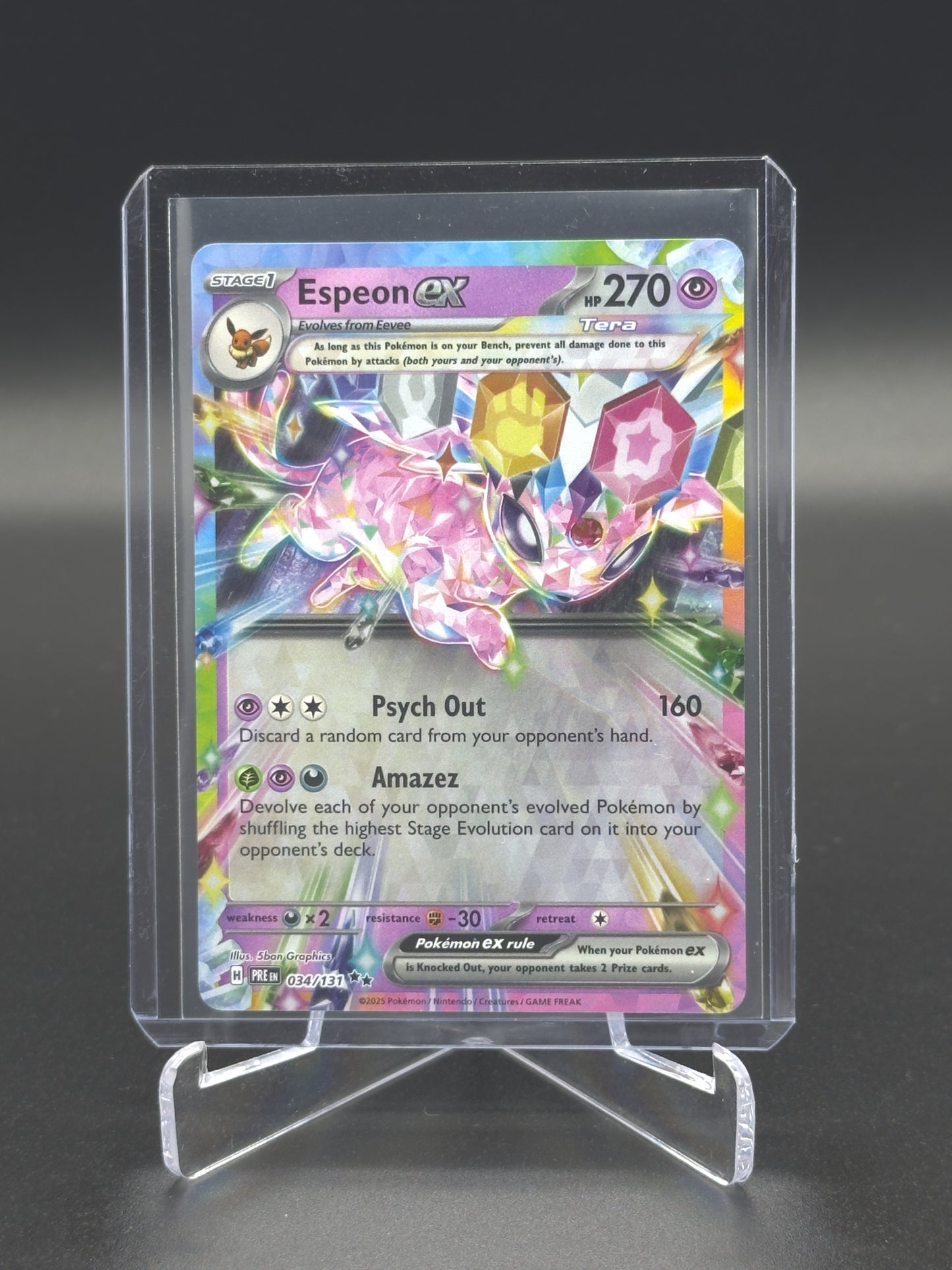 Pokemon Prismatic Evolutions Espeon ex 34