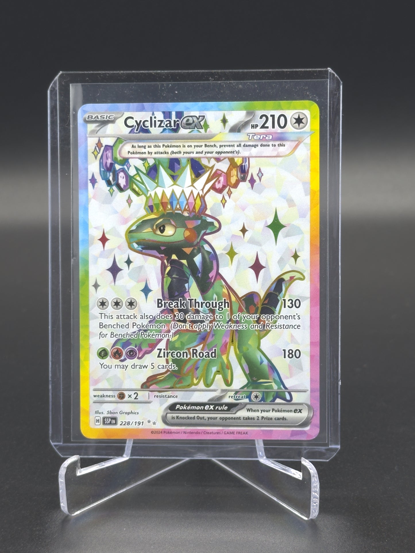 Pokemon Surging Sparks Cyclizar ex 228