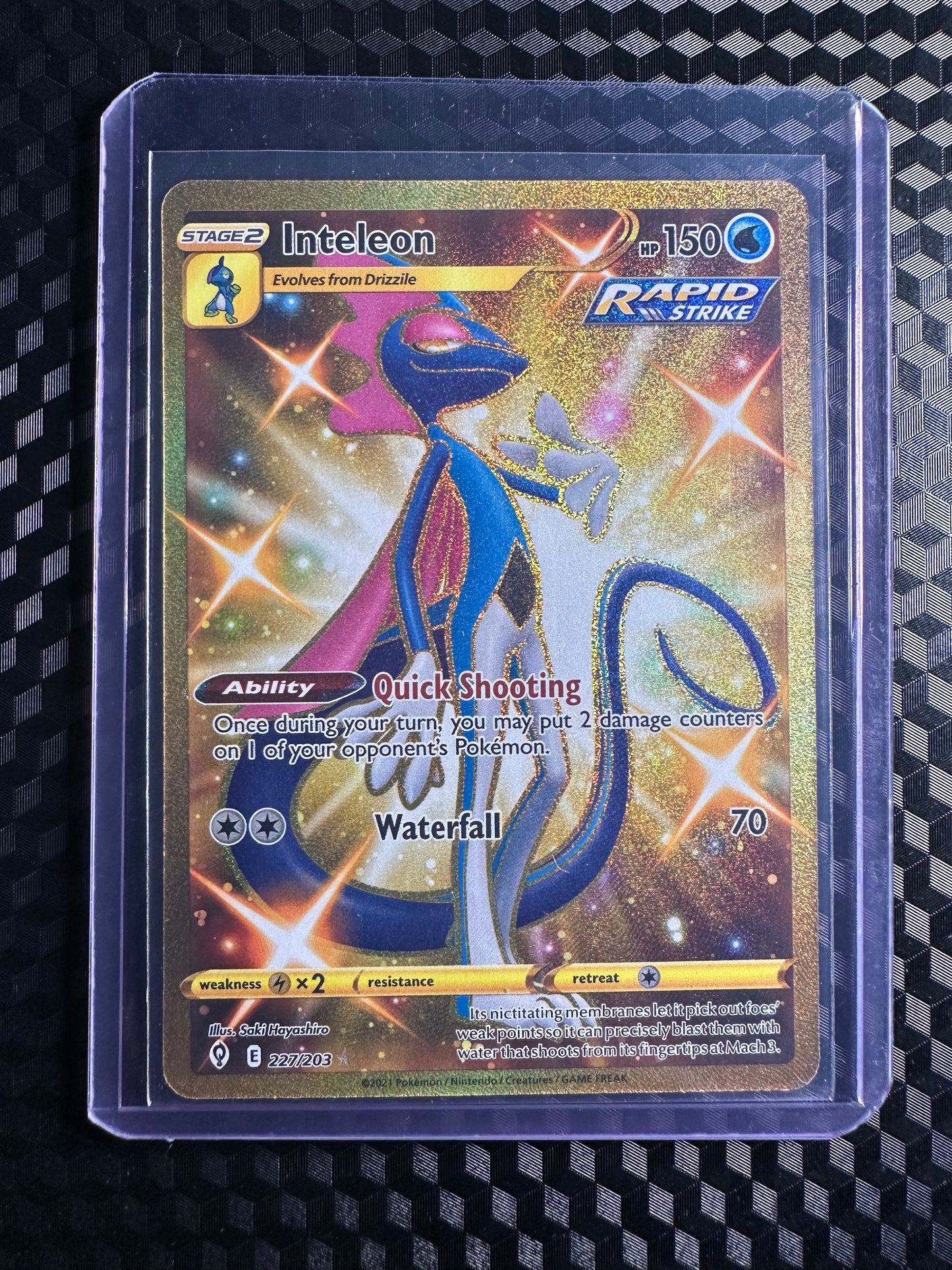 2021 Pokémon Evolving Skies Inteleon Secret #227