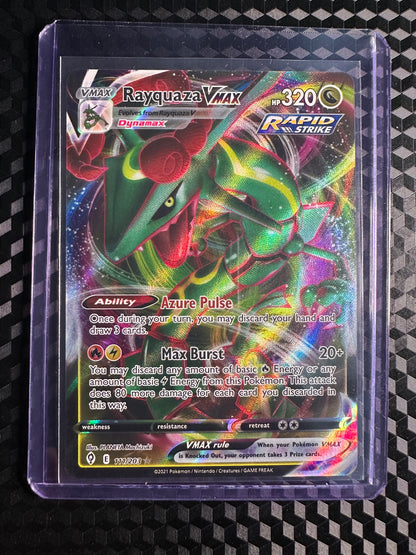 2021 Pokémon Evolving Skies Rayquaza VMAX 111/203