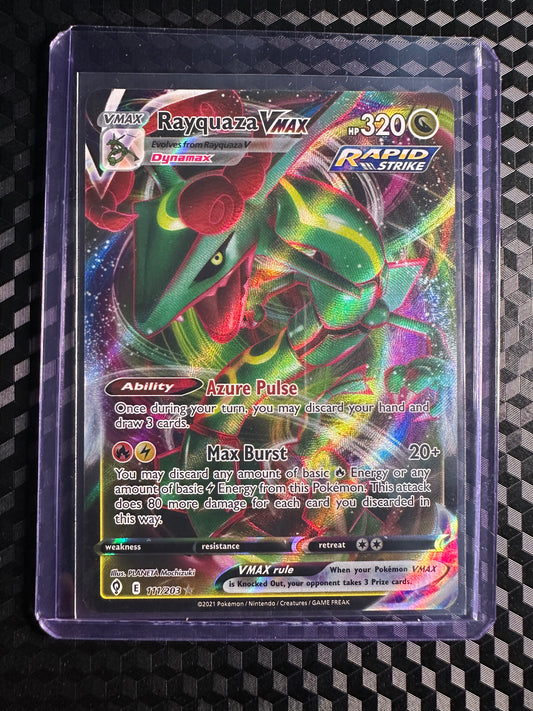2021 Pokémon Evolving Skies Rayquaza VMAX 111/203