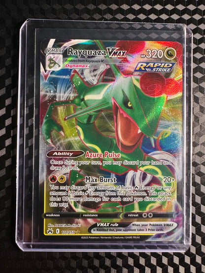 2023 Pokemon Crown Zenith Rayquaza VMax Full Art #101