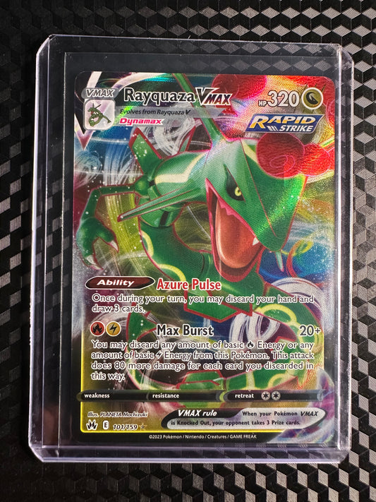 2023 Pokemon Crown Zenith Rayquaza VMax Full Art #101