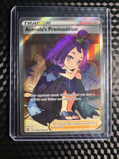 2022 Pokémon Brilliant Stars Acerolas Premonition Full Art #TG24