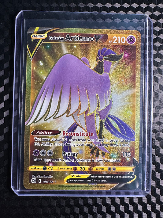 2022 Pokémon Brilliant Stars Galarian Articuno V FA Gold #181