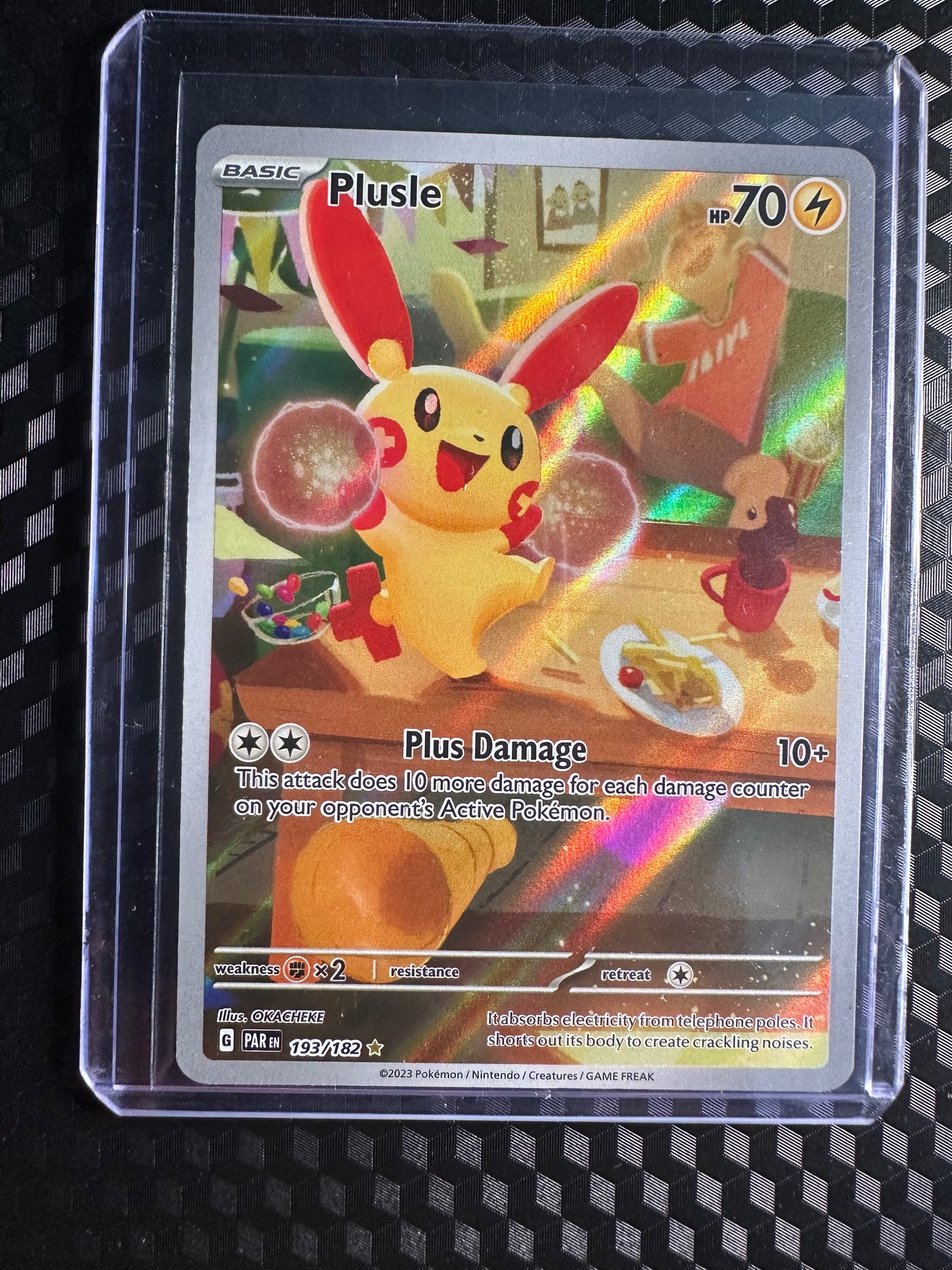 2023 Pokémon Paradox Rift Illustration Rare Plusle #193