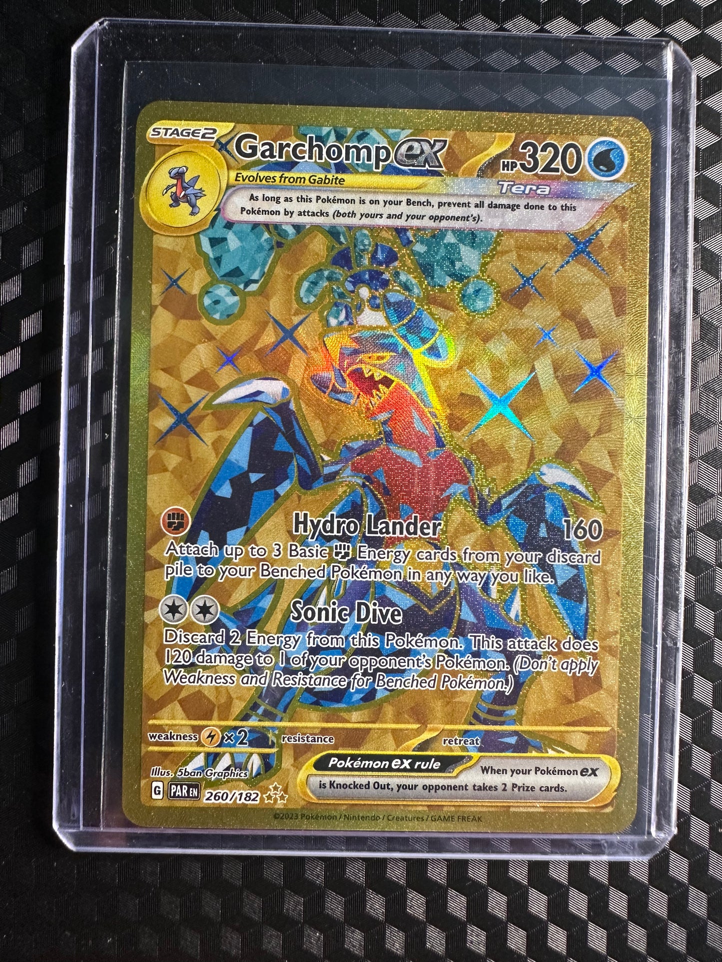 2023 Pokémon Paradox Rift Garchomp EX #260/182