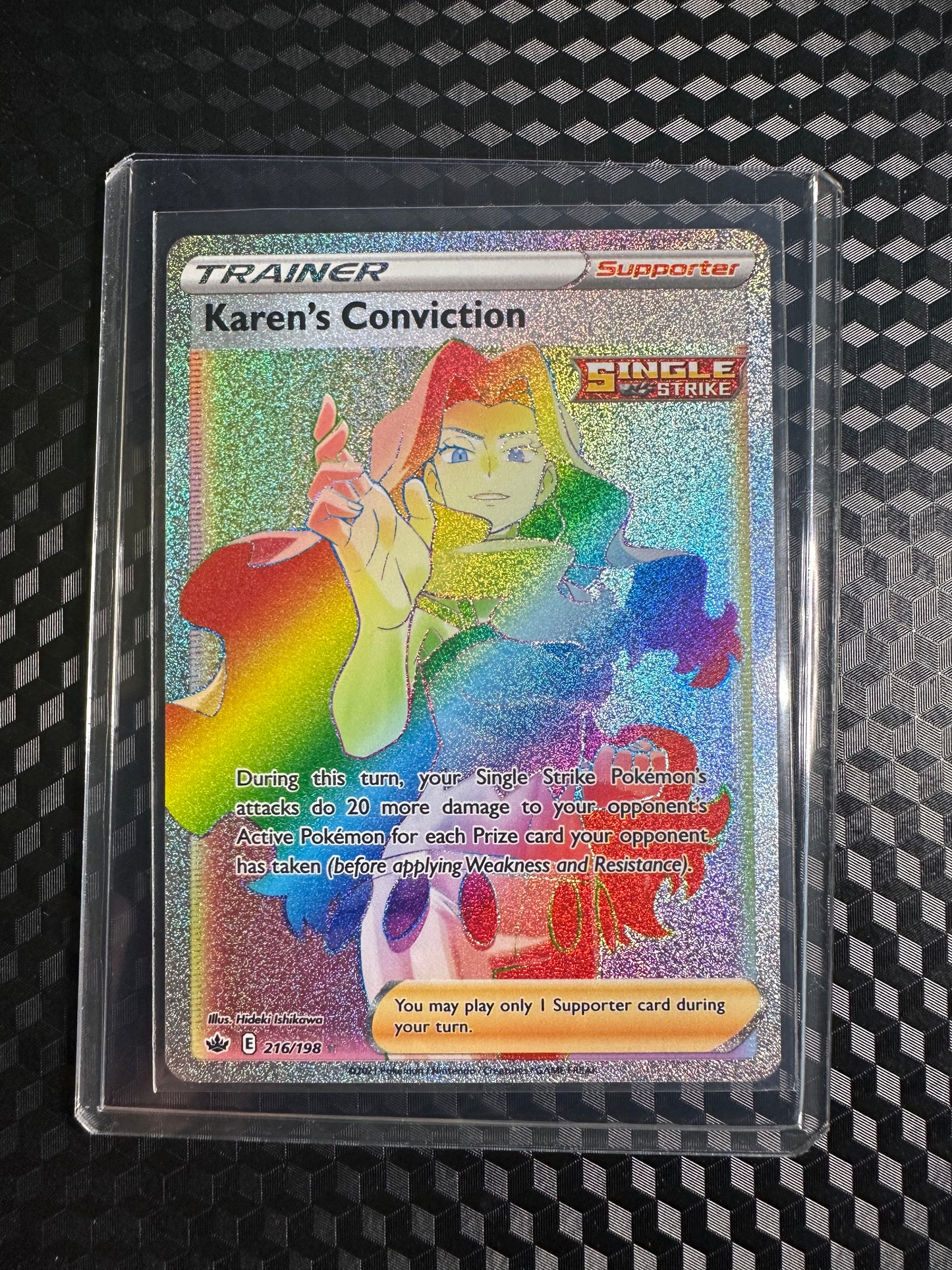 2021 Pokémon Chilling Reign Karen's Conviction #216