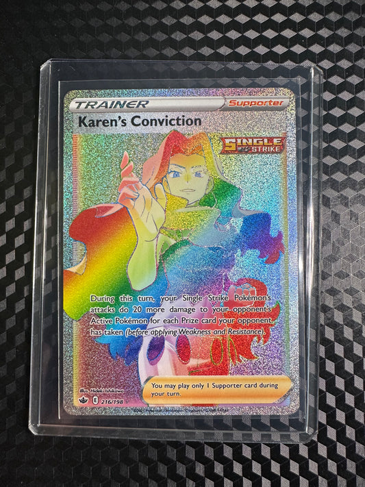 2021 Pokémon Chilling Reign Karen's Conviction #216
