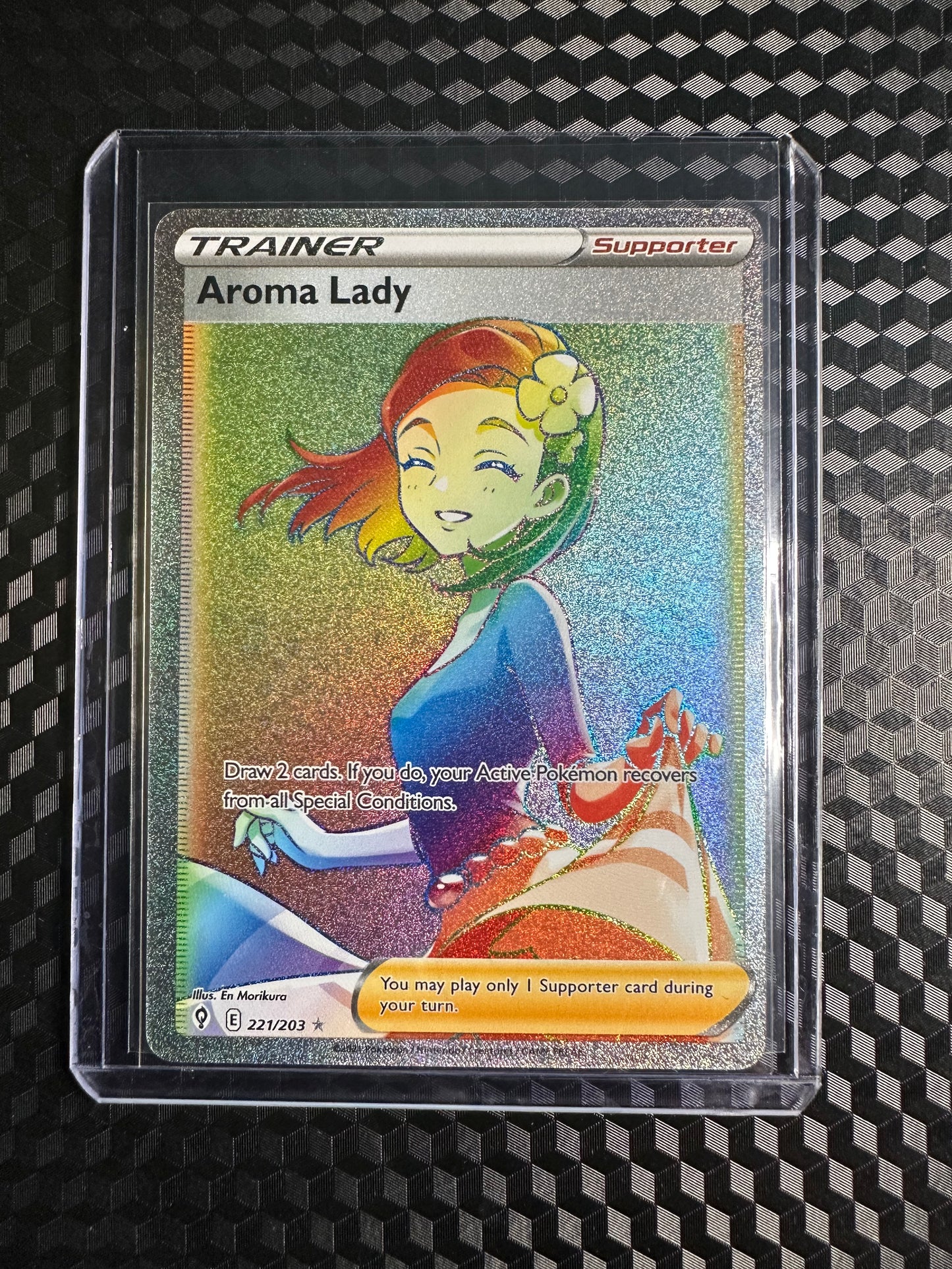 2021 Pokémon Evolving Skies Aroma Lady Rainbow Rare #221