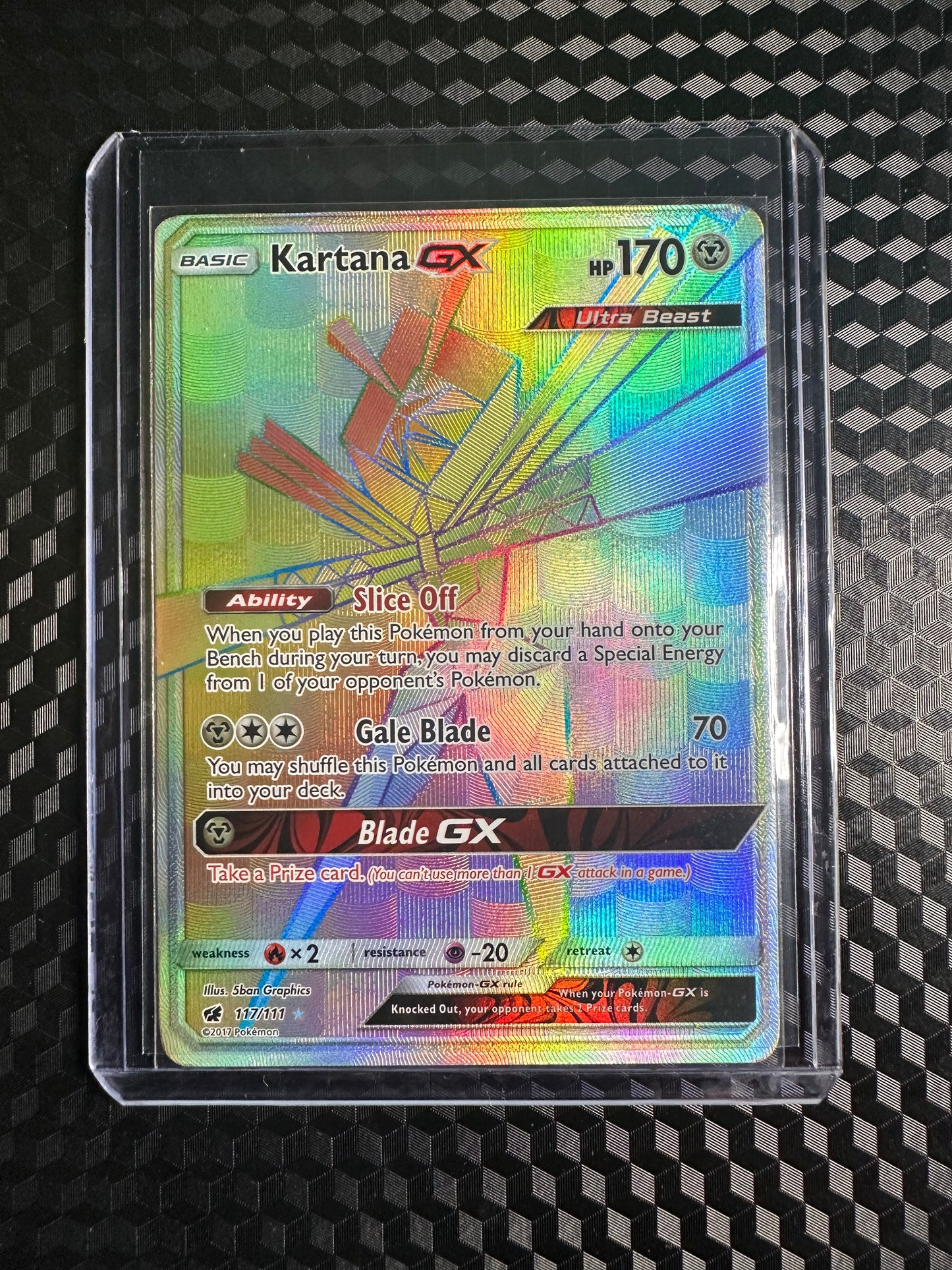 2017 Pokémon Crimson Invasion Kartana Gx #117