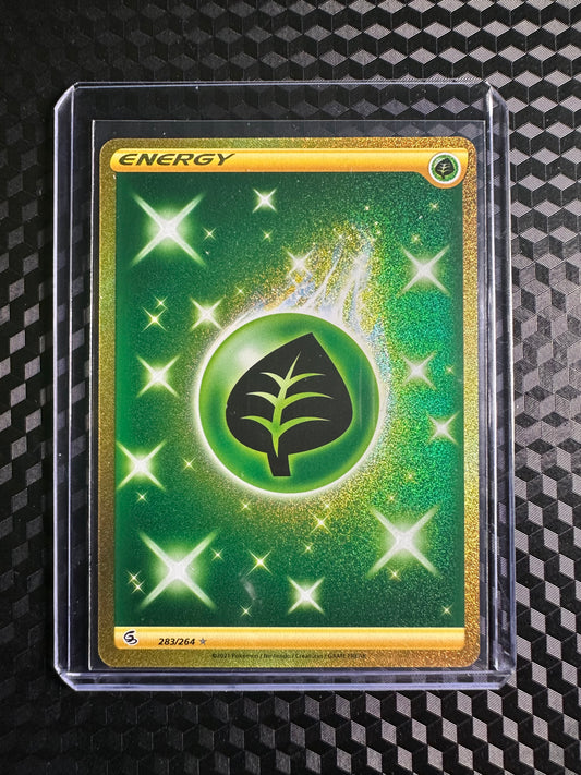 2021 Pokémon Fusion Strike Grass Energy Secret Gold 283/264