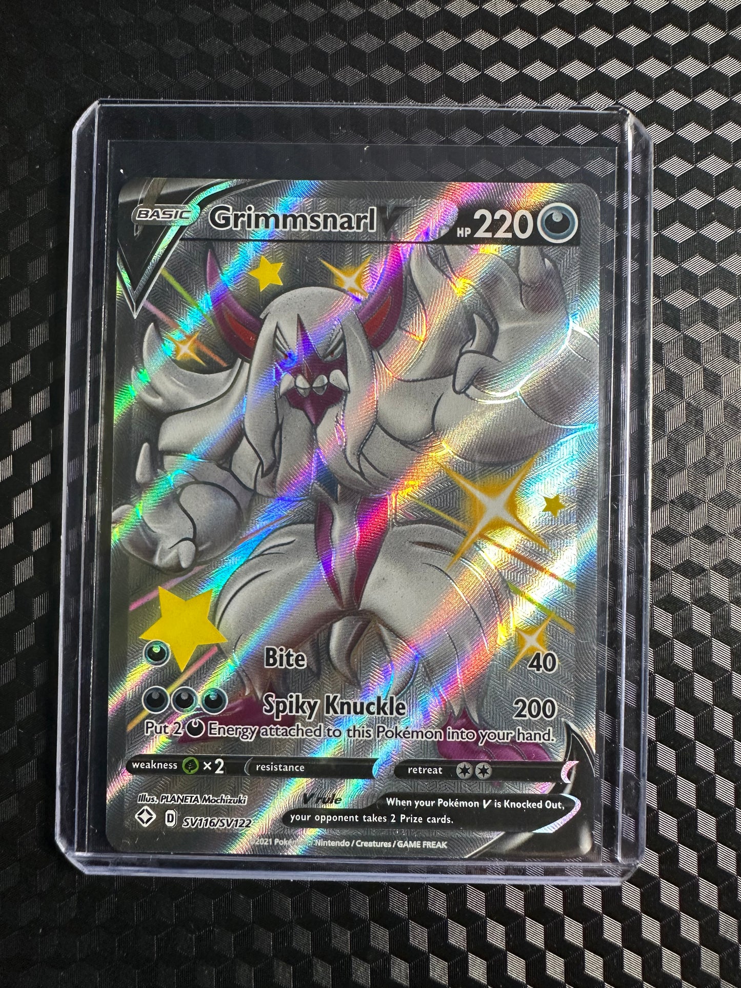 2021 Pokémon Shining Fates Grimmsnarl V SV116/SV122