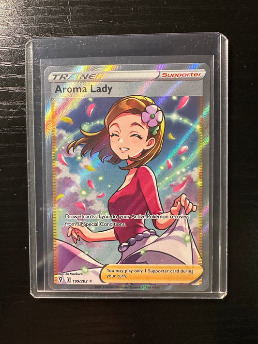 2021 Pokémon Evolving Skies Full Art Aroma Lady #199