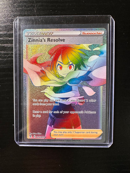 2021 Pokémon Evolving Skies Zinnia's Resolve #225/203