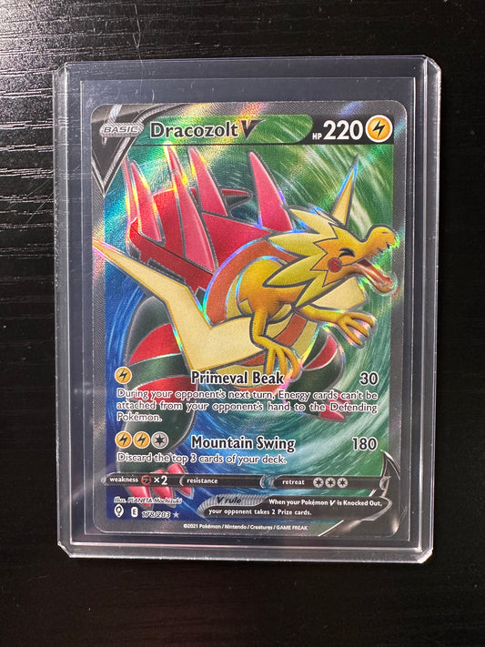 2021 Pokémon Evolving Skies Dracozolt V Full Art #178