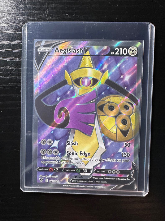 2020 Pokémon Vivid Voltage Aegislash V Full Art