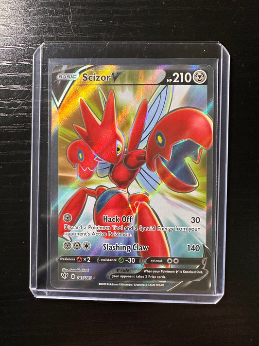 2020 Pokémon Darkness Ablaze Scizor V Full Art #183