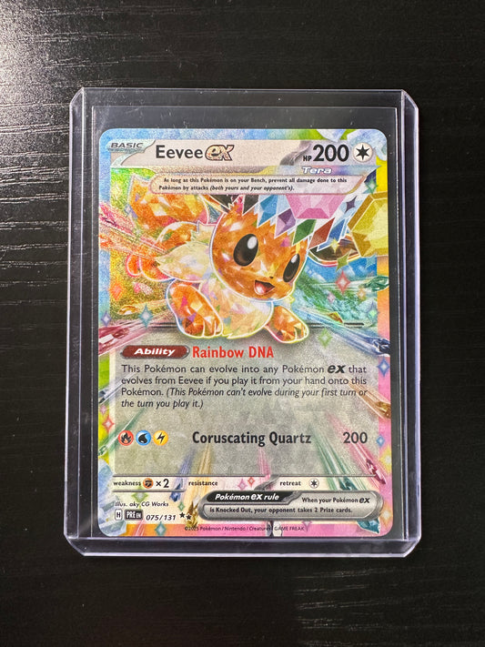 2025 Pokémon Prismatic Evolutions Eevee ex #075/131