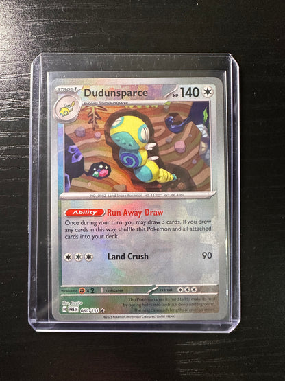 2025 Pokémon Prismatic Evolutions Dudunsparce Masterball #080/131