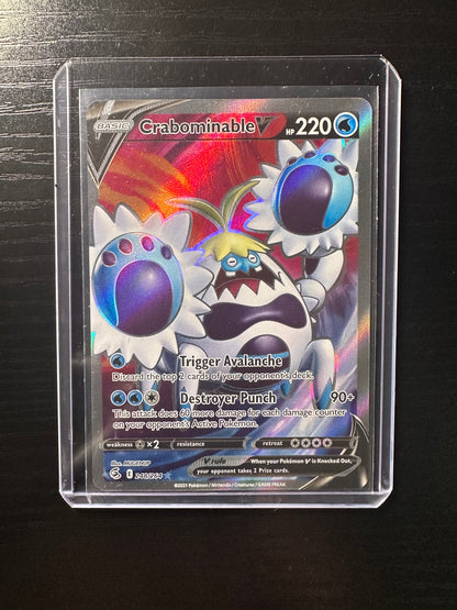 2021 Pokémon Fusion Strike Crabominable V Full Art #248/264