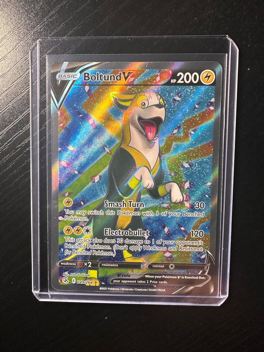 2021 Pokémon Fusion Strike Boltund V Full Art #249/264