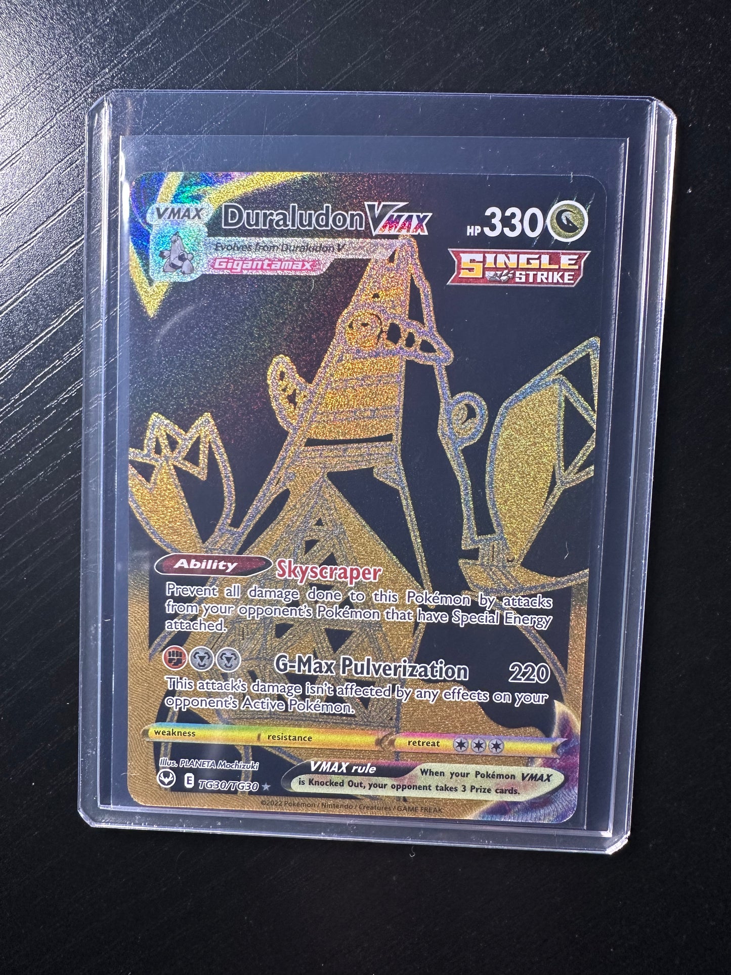 2022 Pokémon Silver Tempest Duraludon VMAX Full Art Secret Rare #TG30