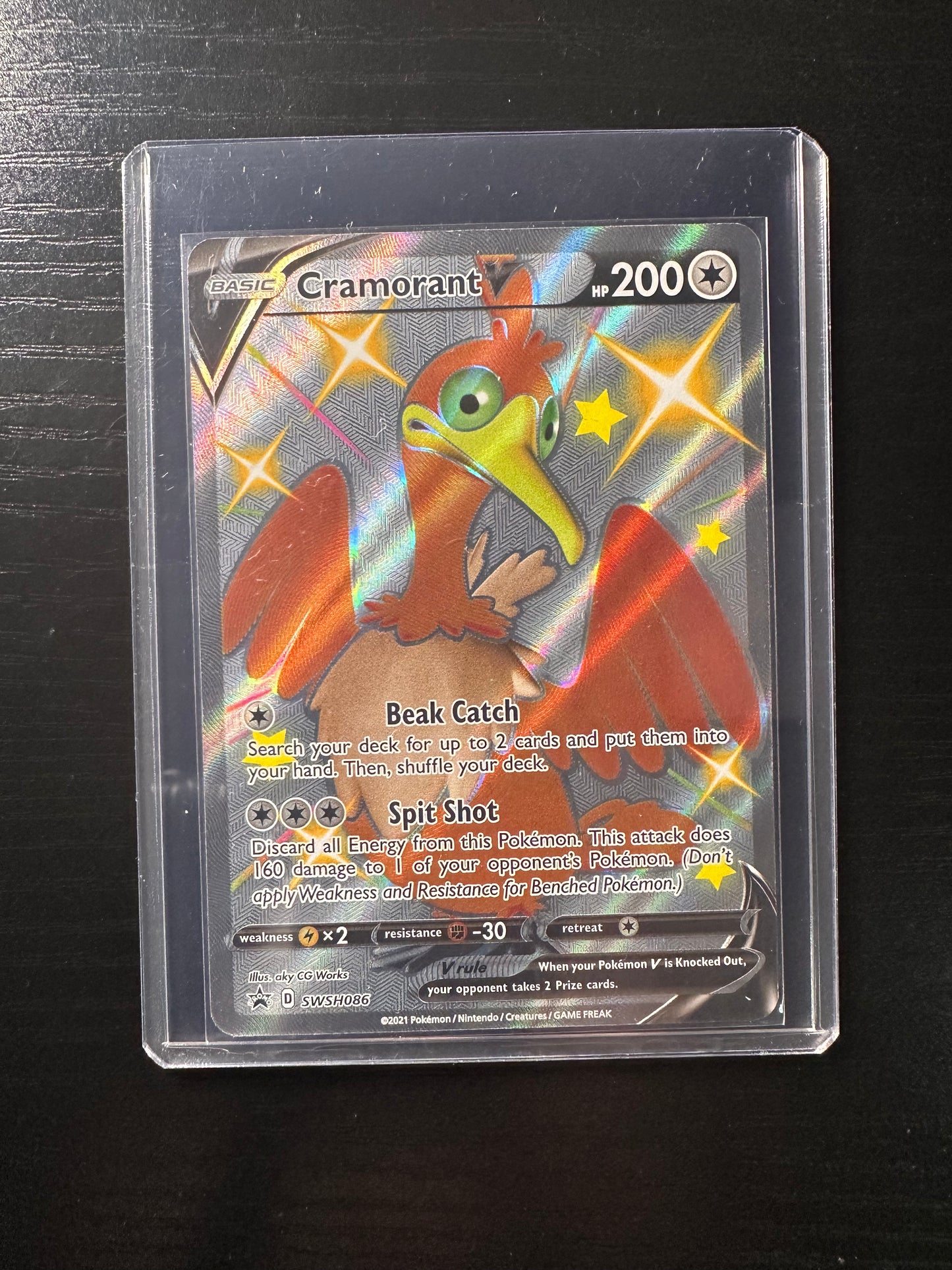 2021 Pokémon Black Star Promo Cramorant V #SWSH086