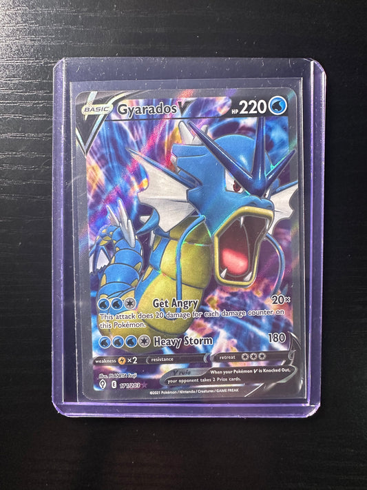2021 Pokémon Evolving Skies Gyarados V Full Art #171/203