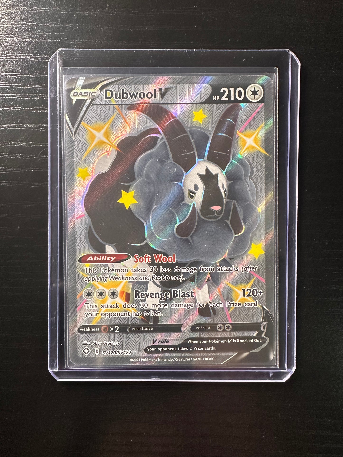2021 Pokémon Shining Fates Dubwool V #SV120