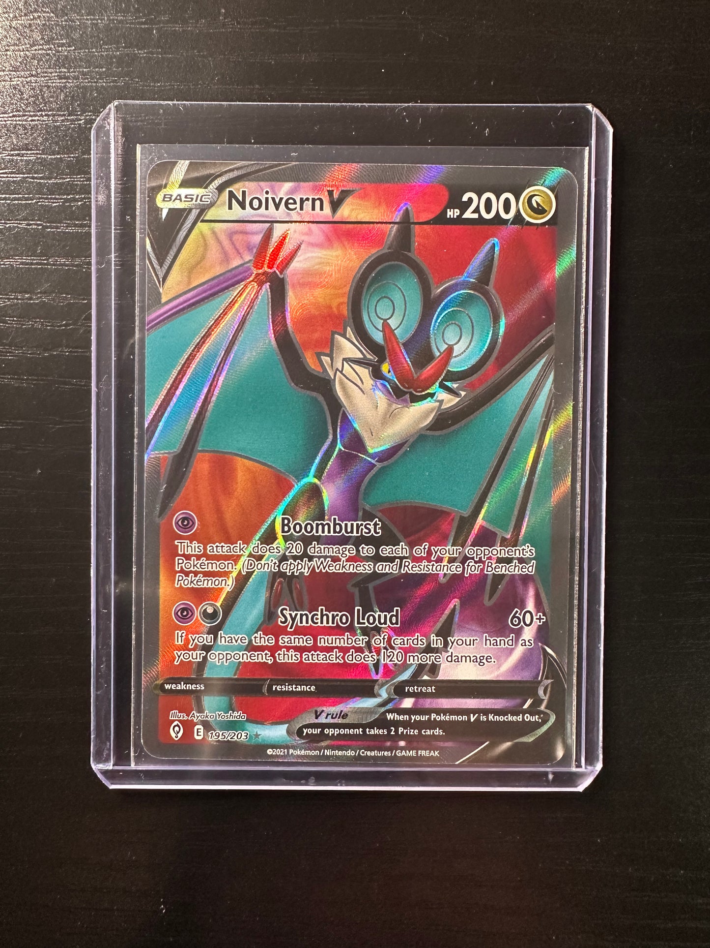 2021 Pokémon Evolving Skies Noivern V Full Art #195