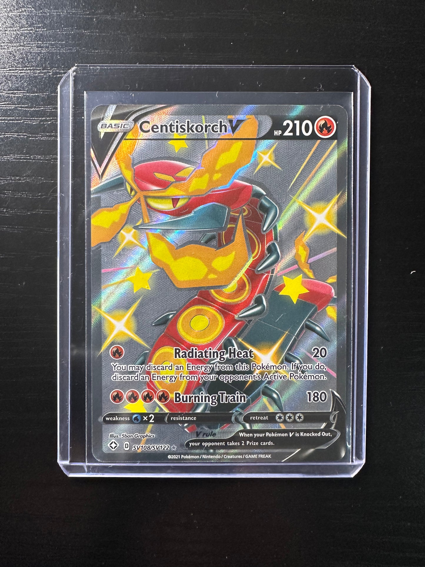 2021 Pokémon Shining Fates Centiskorch V #SV108