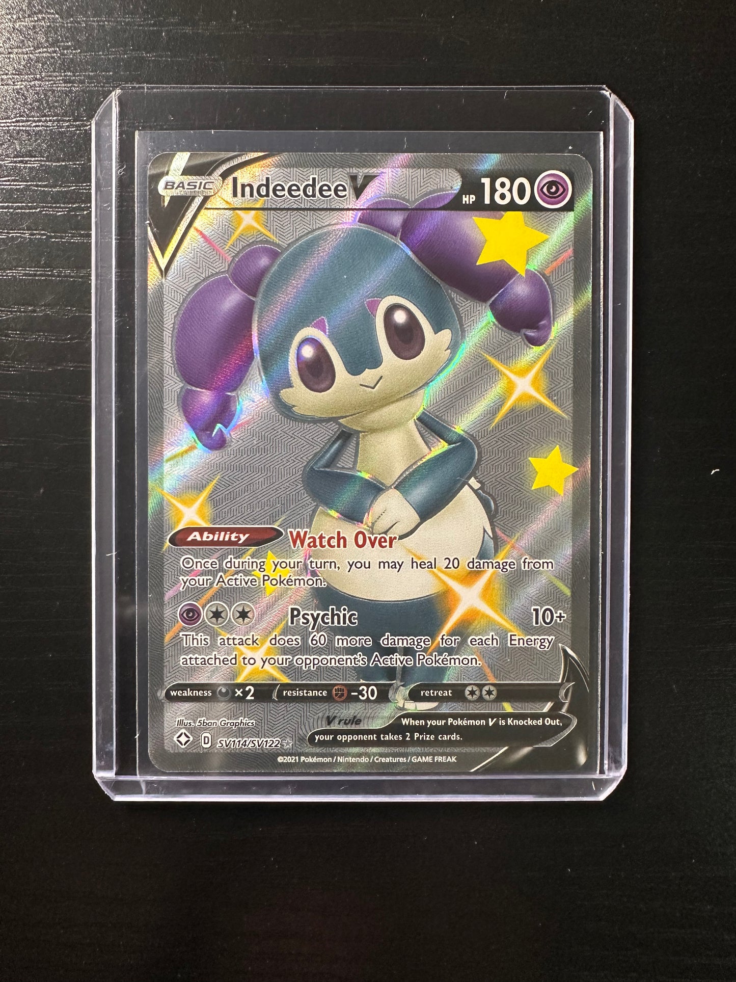2021 Pokémon Shining Fates Indeedee V Full Art #SV114