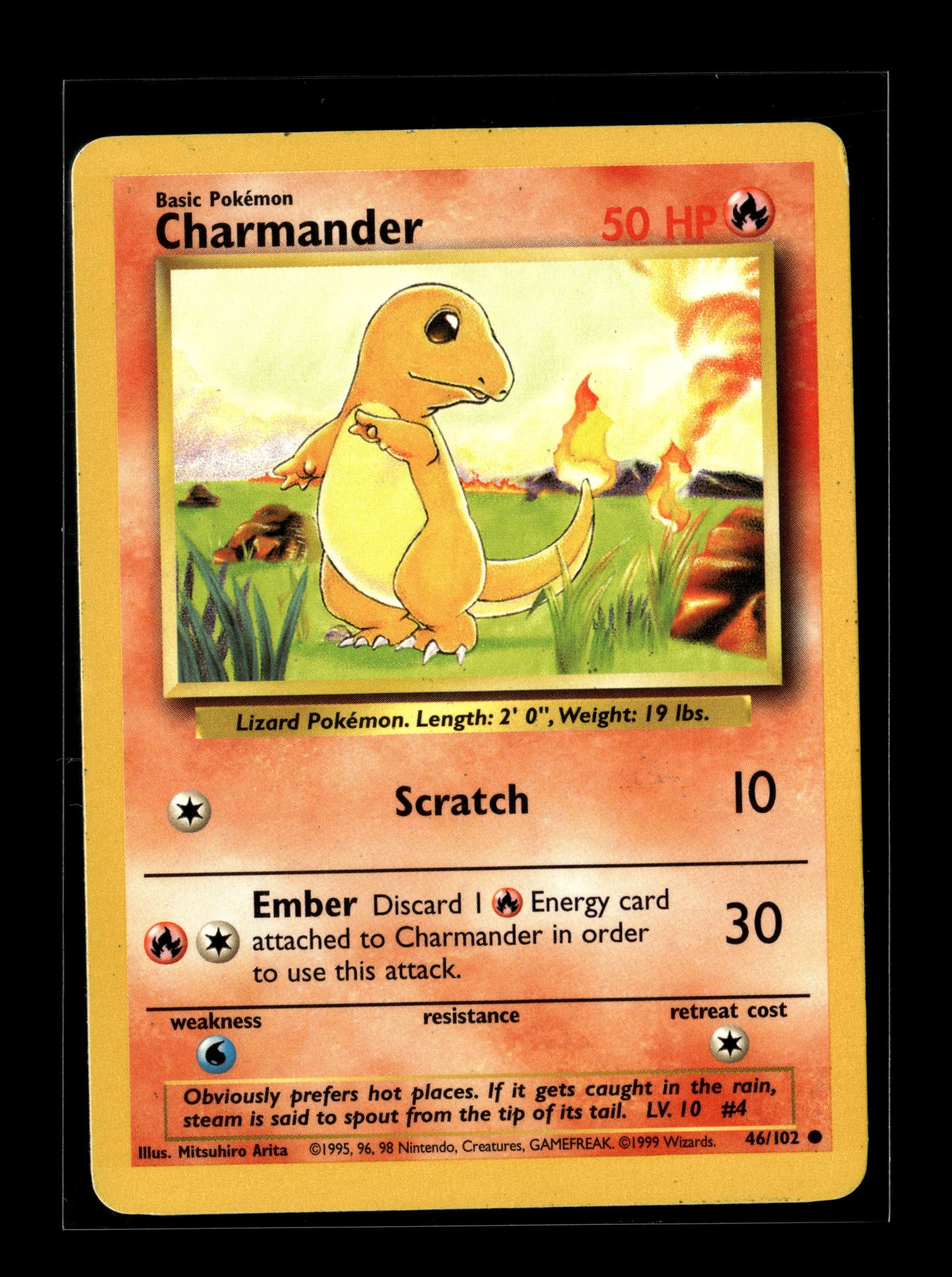 Pokemon Base Set Charmander 46